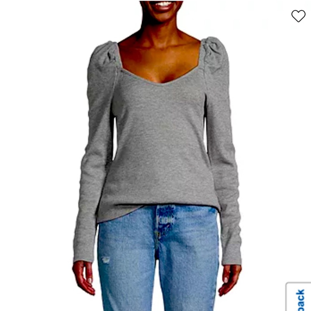 A.N.A Grey Top size Medium